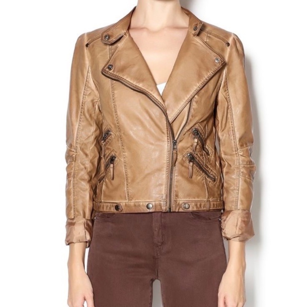 Blu Pepper faux Leather Jacket